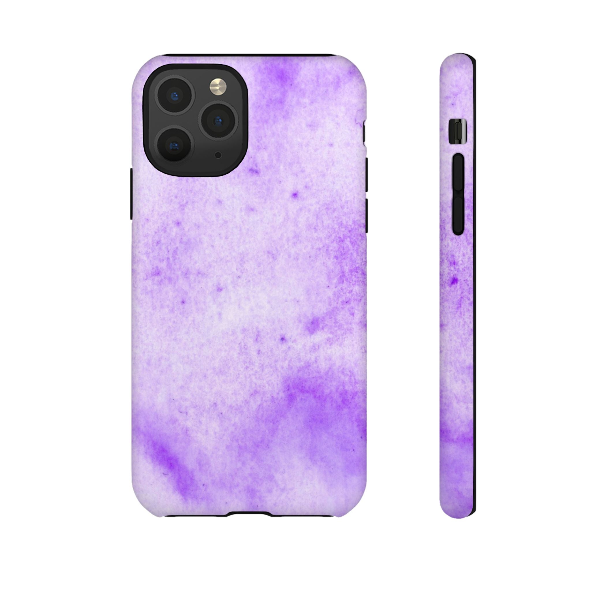Stylish Phone Case, Purple Marble Design