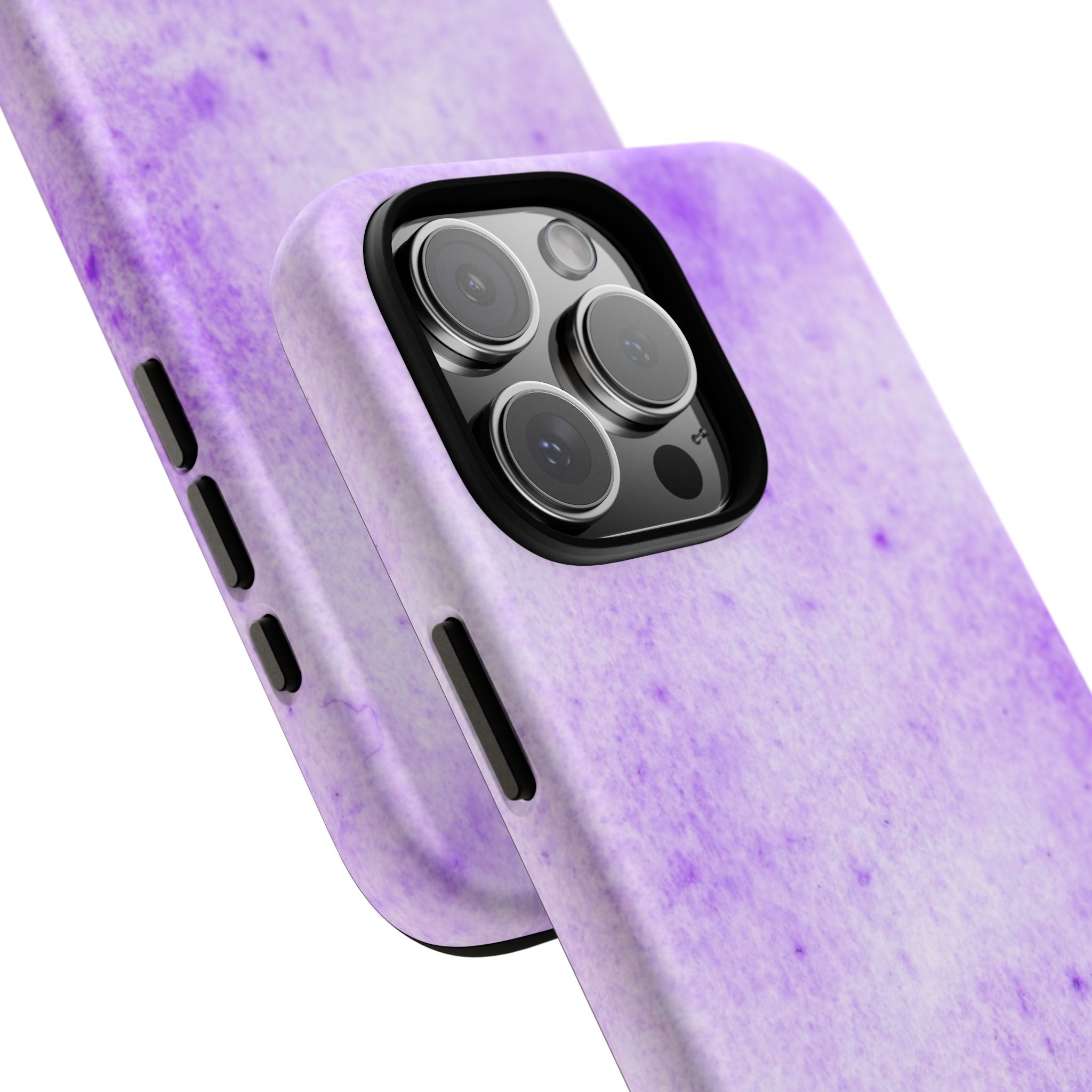 Stylish Phone Case, Purple Marble Design