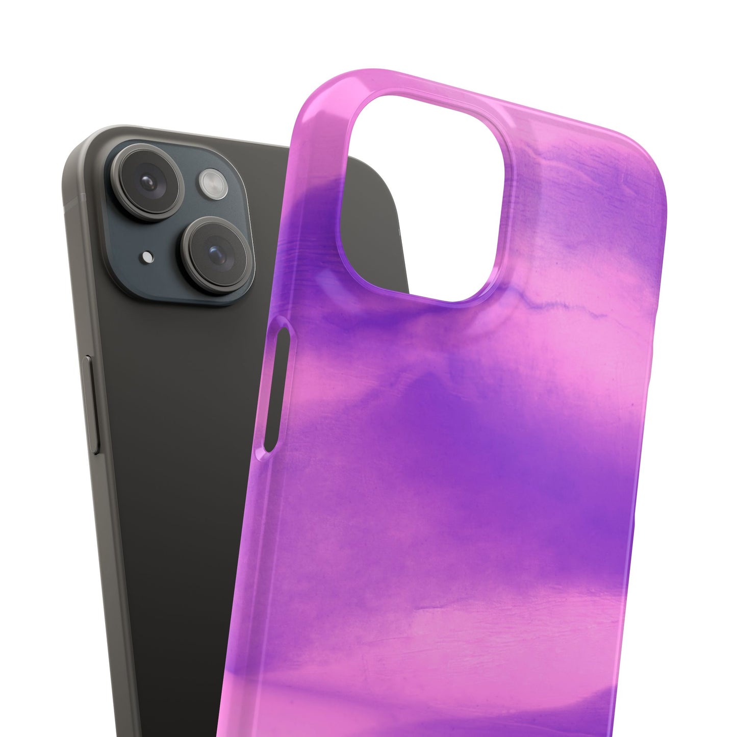 Stylish Purple Marble Snap Case for Phone