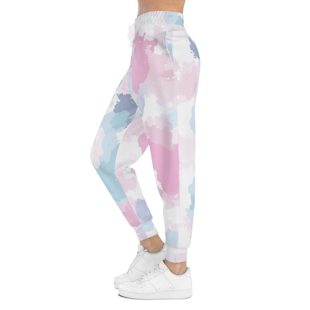 Pastel Cloud Print Joggers