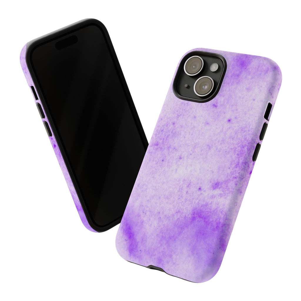 Stylish Phone Case, Purple Marble Design