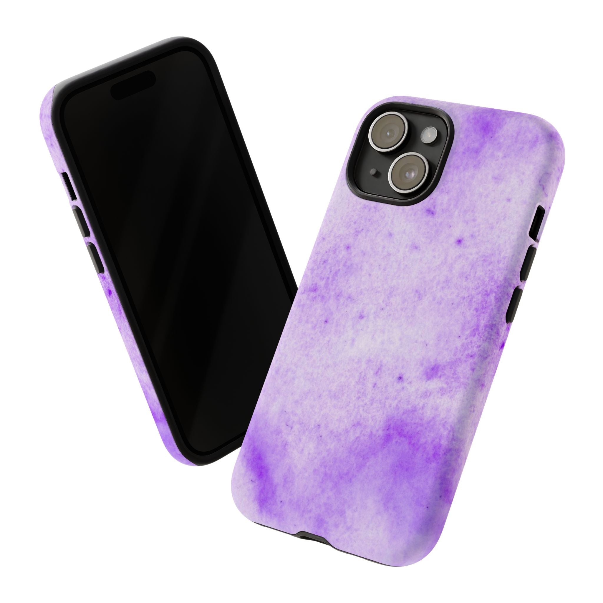 Stylish Phone Case, Purple Marble Design