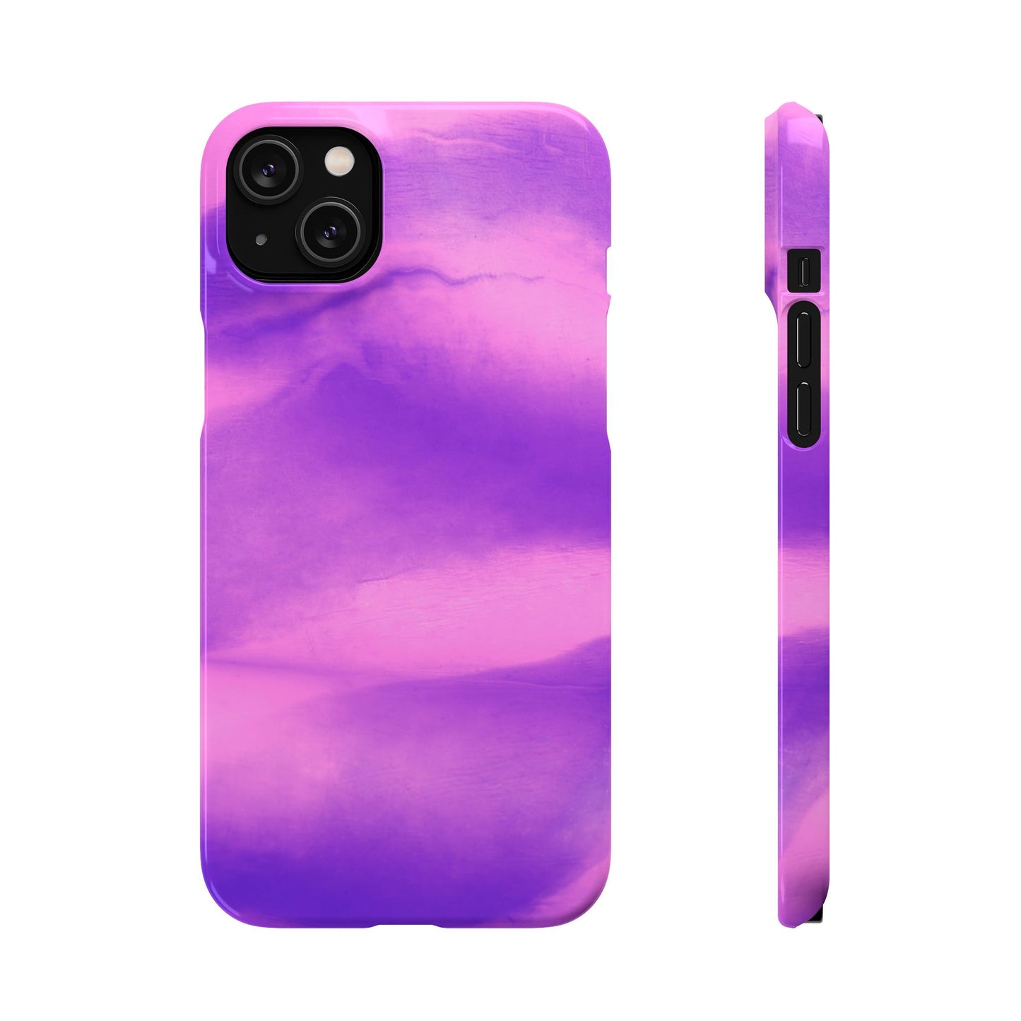 Stylish Purple Marble Snap Case for Phone
