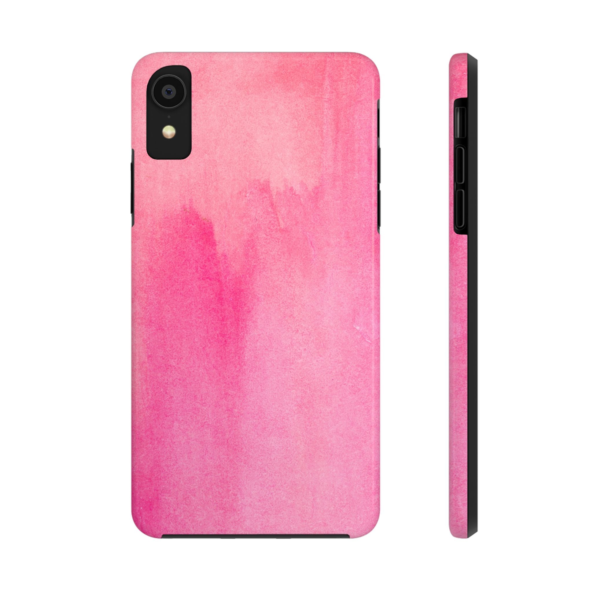 Custodie eleganti e resistenti per telefono - Design acquerello rosa, protezione durevole, idea regalo per adolescenti, accessori tecnologici alla moda