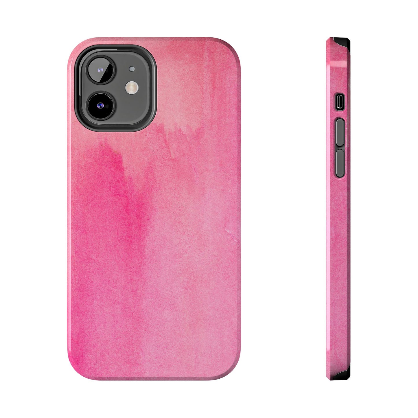 Custodie eleganti e resistenti per telefono - Design acquerello rosa, protezione durevole, idea regalo per adolescenti, accessori tecnologici alla moda