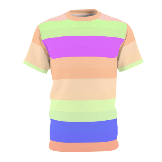 Unisex Tee a strisce e colorata
