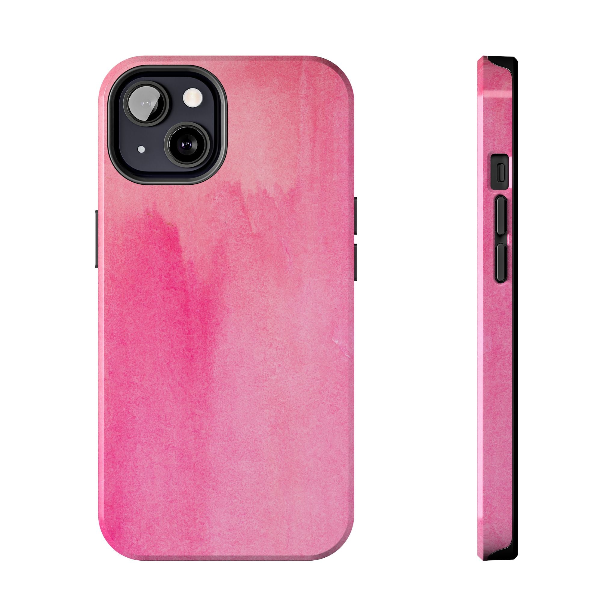 Custodie eleganti e resistenti per telefono - Design acquerello rosa, protezione durevole, idea regalo per adolescenti, accessori tecnologici alla moda