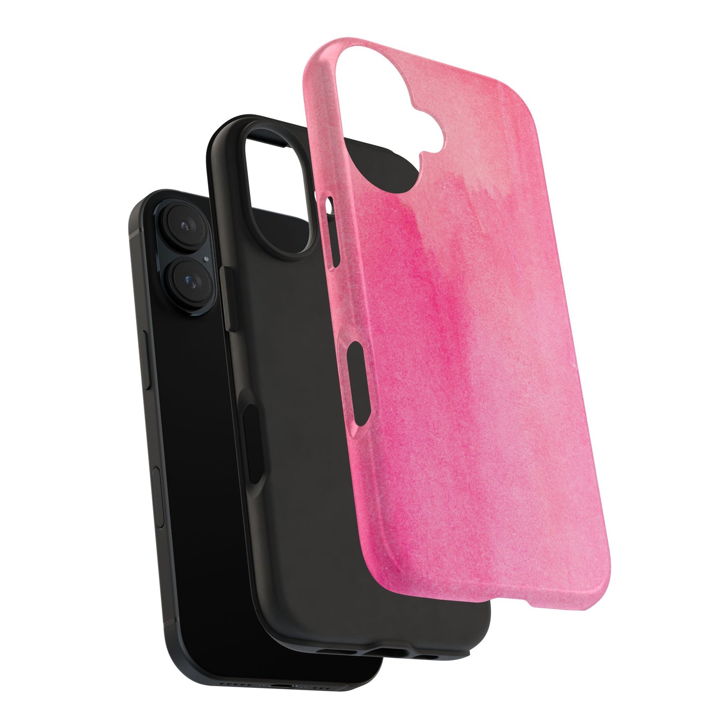 Custodie eleganti e resistenti per telefono - Design acquerello rosa, protezione durevole, idea regalo per adolescenti, accessori tecnologici alla moda