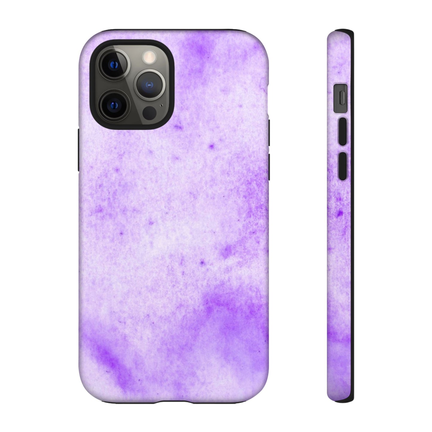 Stylish Phone Case, Purple Marble Design