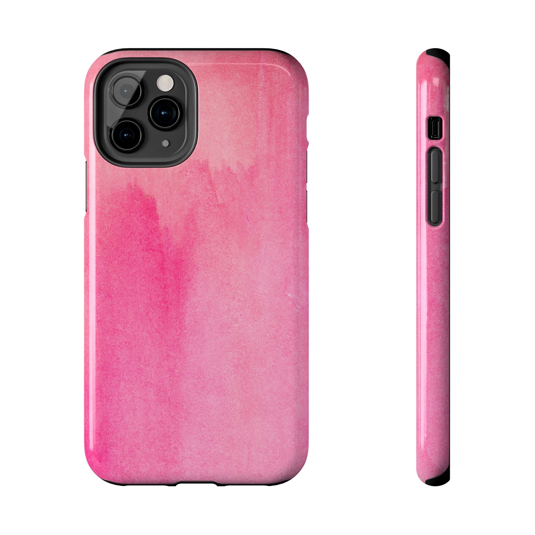 Custodie eleganti e resistenti per telefono - Design acquerello rosa, protezione durevole, idea regalo per adolescenti, accessori tecnologici alla moda