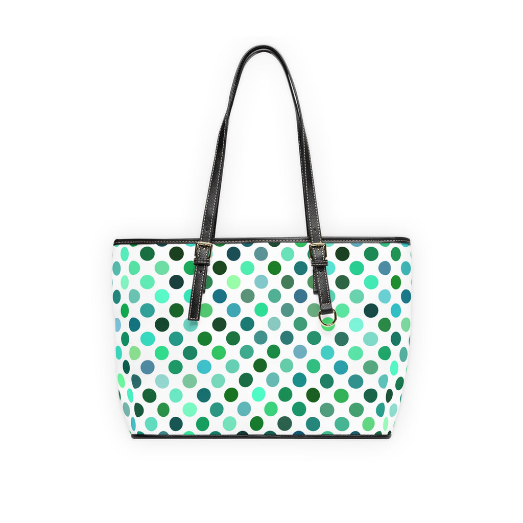 borsa da spalla - bolli verdi