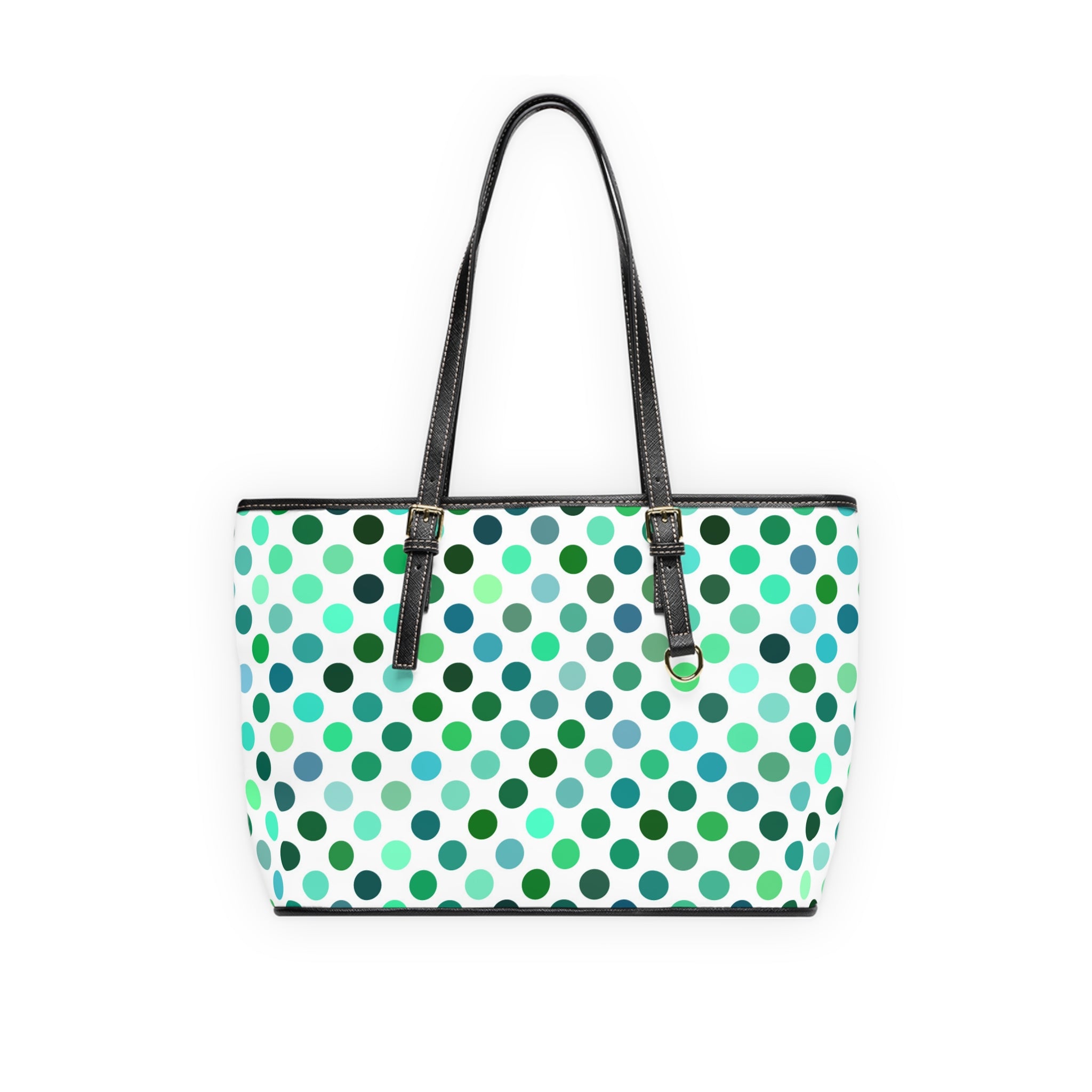 borsa da spalla - bolli verdi