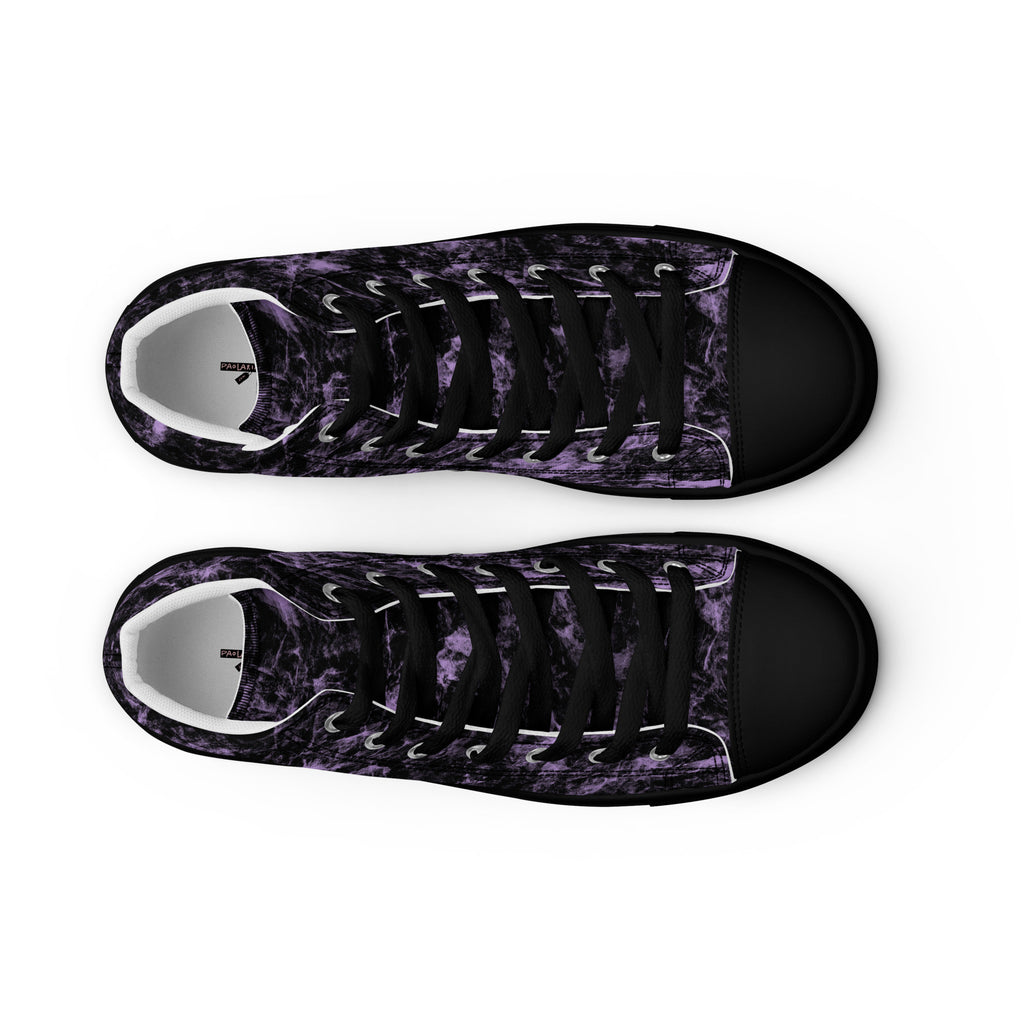 Sneakers alte in tela da donna con tomaia resistente