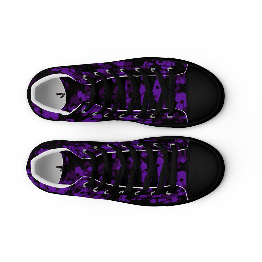 Sneakers alte in tela da donna scarpe da ginnastica traspiranti e comode per uso quotidiano.